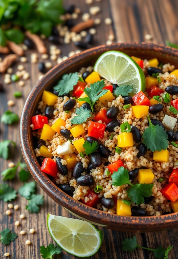 21 Delicious Healthy Eating Recipes That'll Make You Forget Junk Food Exists! - 1. Quinoa & Black Bean Salad