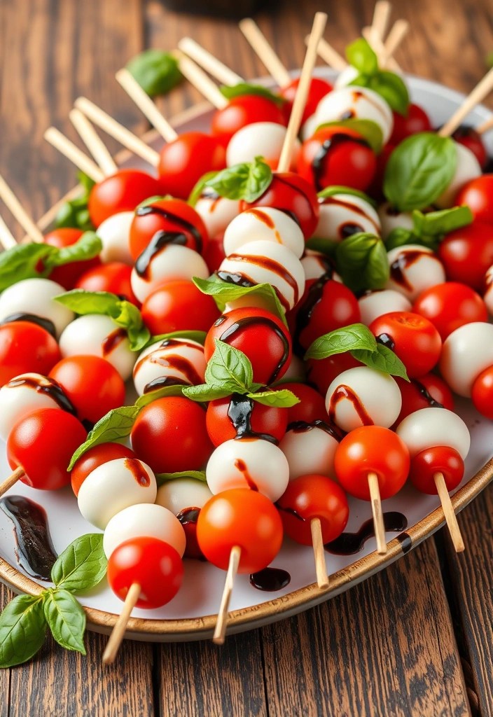 21 Delicious Healthy Eating Recipes That'll Make You Forget Junk Food Exists! - 13. Caprese Salad Skewers