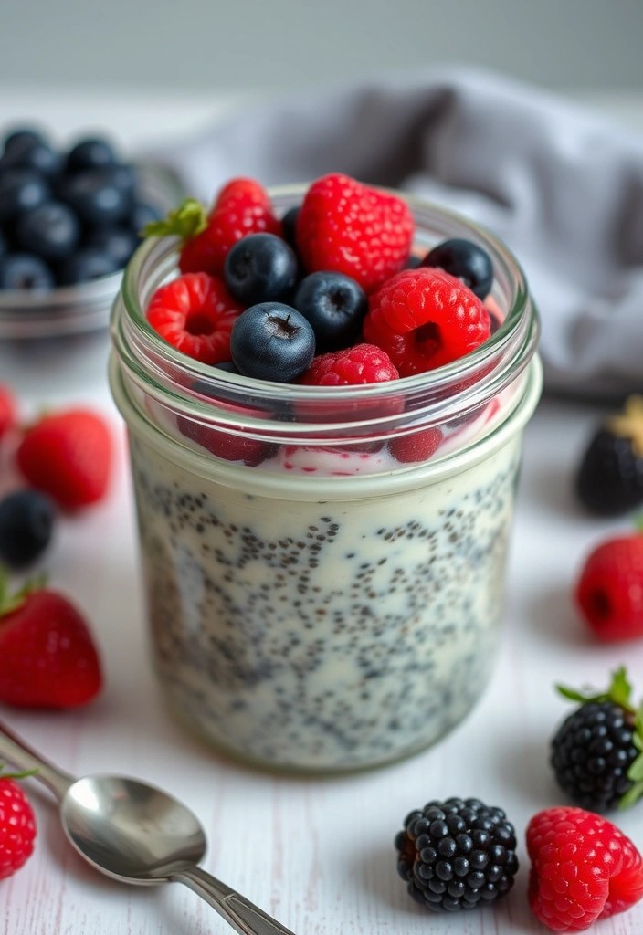 21 Delicious Healthy Eating Recipes That'll Make You Forget Junk Food Exists! - 8. Berry Chia Seed Pudding