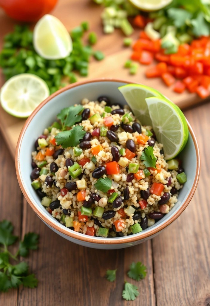 25 Simple Meal Prep Recipes Using Everyday Ingredients (Save Time and Money!) - 1. Quinoa and Black Bean Salad