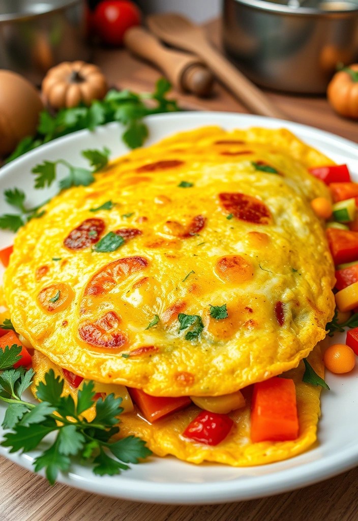25 Simple Meal Prep Recipes Using Everyday Ingredients (Save Time and Money!) - 15. Veggie Omelette